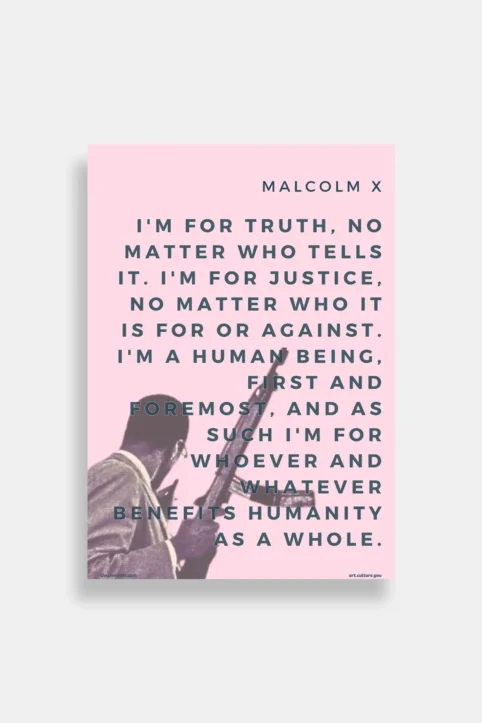 Malcolm X's: Championing Truth & Justice - Poster